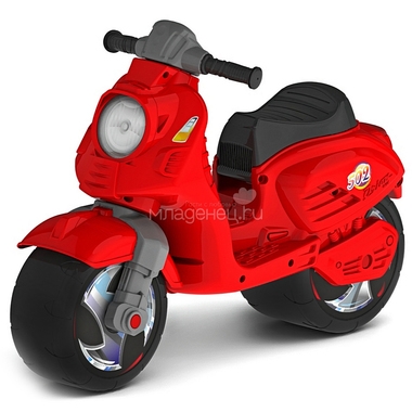 Каталка-мотоцикл ОР502 Скутер Красный 0