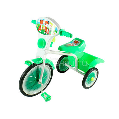 Велосипед трехколесный Малыш с кузовком Зеленый 0