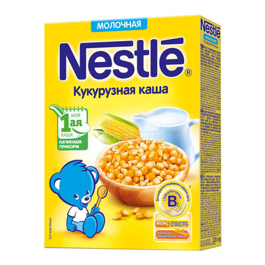 Каша Nestle молочная 220 гр Кукурузная (1 ступень) 0