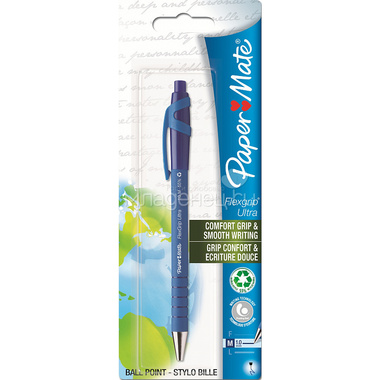 Ручка шариковая PAPER MATE FLEXGRIP ultra, синяя, 1 мм 0