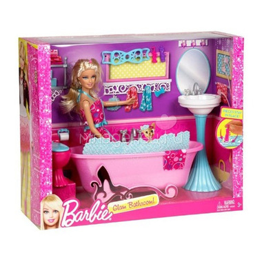 Игровой набор Barbie Ванная комната 0