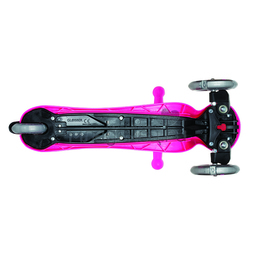 Самокат Globber Primo Fantasy с 3 светящимися колесами Big Flowers Neon Pink