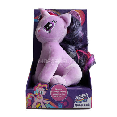 Мягкая игрушка My Little Pony (с волшебной расческой, со светом) Twilight Sparkle 0