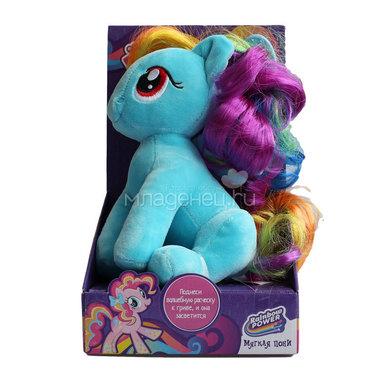 Мягкая игрушка My Little Pony (с волшебной расческой, со светом) Rainbow Dash 0