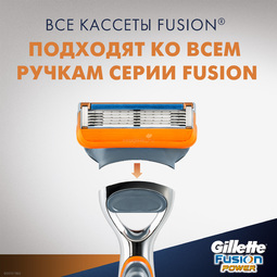 Сменные кассеты для бритья Gillette Fusion Power 4 шт