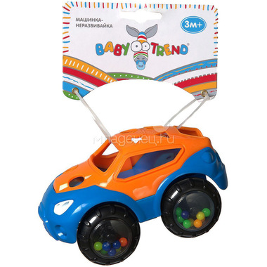 Машинка-неразбивайка Baby Trend Оранжево-синий 2