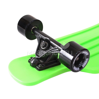 Скейтборд Y-SCOO Longboard Shark TIR 31" пластик 79х22 с сумкой Green/Black 3