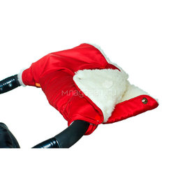 Муфта для коляски Чудо Чадо для защиты рук от холода на кнопках Вишневый