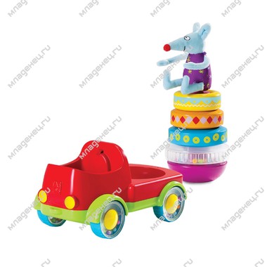 Развивающая игрушка Taf Toys Машинка с пирамидой с 9 мес. 1