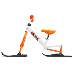 Беговел 2в1 Small Rider Combo Racer с лыжами и колесами Бело-оранжевый