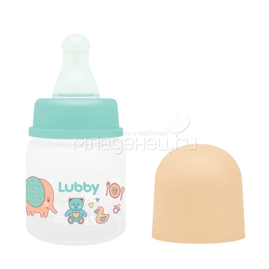 Бутылочка Lubby с силиконовой соской 60 мл (с 0 мес) 4