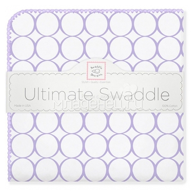 Пеленка фланелевая SwaddleDesigns Lavender Mod/WH 0