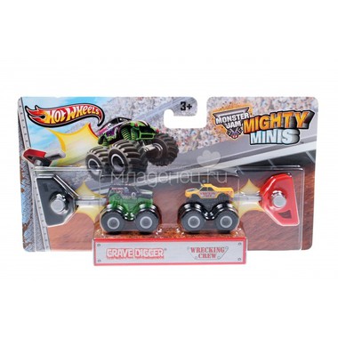 Набор машинок Hot Wheels Monster Jam Mighty Minis Wrecking Crew, Monster Mutt 0