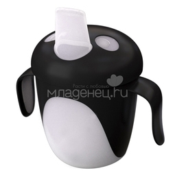Чашка-непроливайка Canpol Babies С ручками 240 мл (с 9 мес) черная