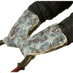 Муфты-рукавички Чудо-Чадо (Рисунок) меховые Экибана