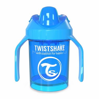 Поильник Twistshake Mini Cup 230 мл (с 4 мес) синий 1