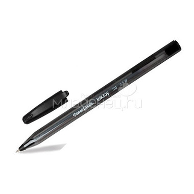 Ручка шариковая PAPER MATE INKJOY 100 с колпачком Черная 0,5 мм 0