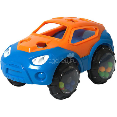 Машинка-неразбивайка Baby Trend Оранжево-синий 0
