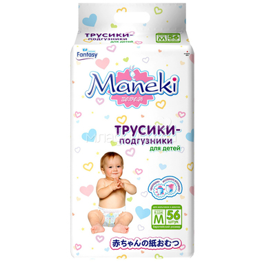 Трусики Maneki Fantasy 6-11 кг 56 шт Размер M 0