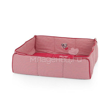 Подушка для квадратного манежа Kettler 80х80х2 см Розовая полоска 0