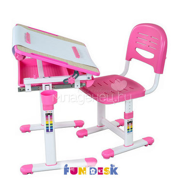 Набор мебели FunDesk Bambino парта и стул Pink 1