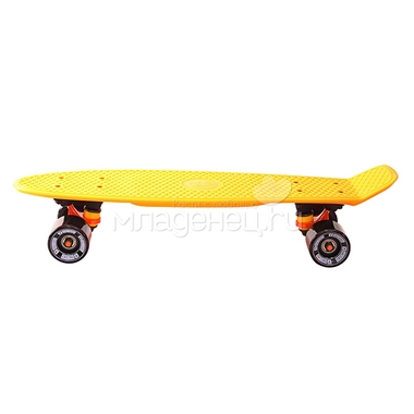 Скейтборд Y-SCOO Fishskateboard 22" винил 56,6х15 с сумкой Orange/Black 2