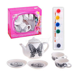 Набор посуды для росписи Multiart Winx 5 предметов Краски и кисточка в комплекте
