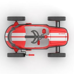 Педальная машинка-картинг Chillafish Monzi-RS Красный