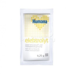 Заменитель Humana Электролит 75 гр Cо вкусом банана (с 12 мес)