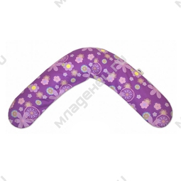 Подушка многофункциональная TheraLine 190 см Цветочки (фиолетовая)