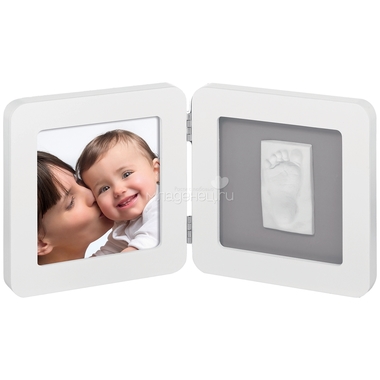 Рамочка Baby Art PRINT Frame двойная Белая с серым 0