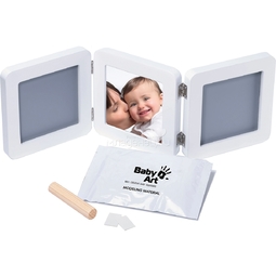 Рамочка Baby Art Double Print Frame (тройная) Белая (подложка серая)