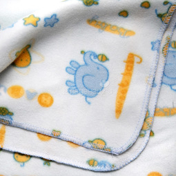 Одеяло Baby Nice байковое 100% хлопок 85х115 Цыпленок Голубой