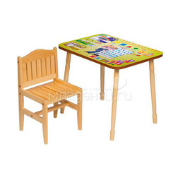 Набор мебели Папа Карло стол и стул Зелёный