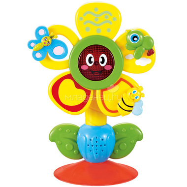 Музыкальная игрушка Happy Baby на присоске FUN FLOWER 0