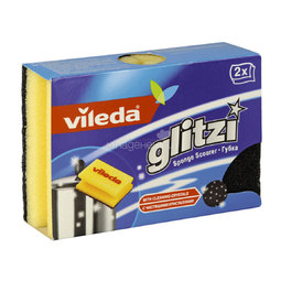 Губка для посуды Vileda Glitzi для кастрюль 2 шт