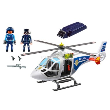 Игровой набор Playmobil Полицейский вертолет с LED прожектором 1