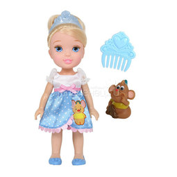 Кукла Disney Princess Малышка с питомцем, 15 см