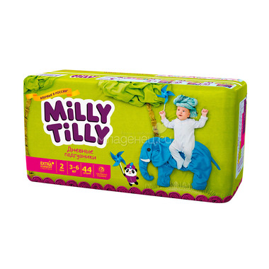 Подгузники Milly Tilly дневные Mini 3-6 кг (44 шт) Размер 2 0