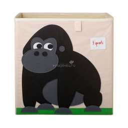 Коробка для хранения 3 Sprouts Горилла (Black Gorilla) Арт. 27250