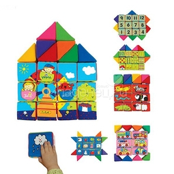 Развивающая игрушка K's Kids Кубики мягкие Учись, играя на русском языке