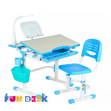 Набор мебели FunDesk Lavoro парта и стул Blue 4