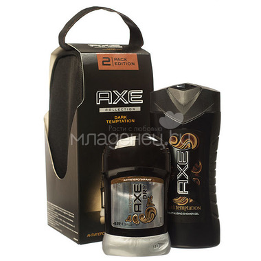 Подарочный набор AXE Dark Temptation гель для душа 250мл + дезодорант-стик 50мл 0