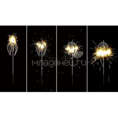 Бенгальские огни Авангард Свеча большая фигурная объемная Рождественская звезда 485 мм 1
