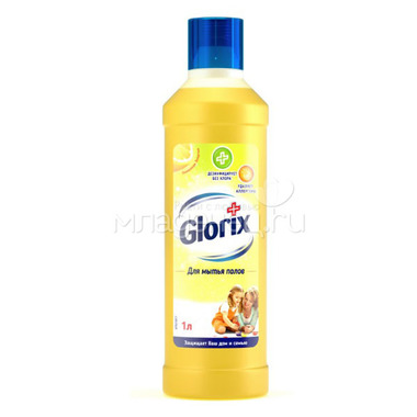 Средство для мытья пола Glorix лимонная энергия 1 л 0