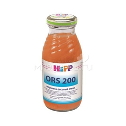 Сок Hipp ORS 200 мл Морковно-рисовый отвар (с 4 мес)