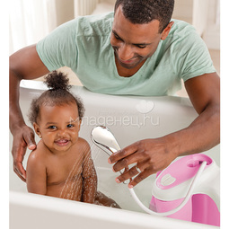 Ванночка-джакузи Summer Infant с душевым краником Lil'Luxuries, розовая