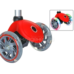 Самокат Globber EVO 5 in 1 с 3 светящимися колесами Red