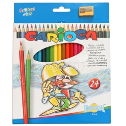 Набор карандашей цветных CARIOCA 24 цвета и точилка