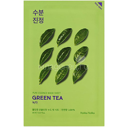 Маска тканевая для лица Holika Holika Pure Essence противовоспалительная, зеленый чай (20 мл)